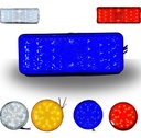 FARO LED REFLECTOR  AZUL(RECTANGULO) LUZ ALTA Y BAJA