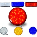 FARO LED REFLECTOR ROJO(REDONDO) LUZ ALTA Y BAJA