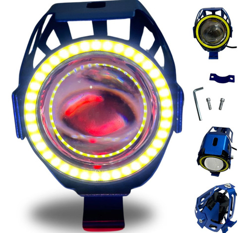 FARO MINI AUXILIAR HYPERLED LUPA OJO DIABLO RJ,ANGEL AZ