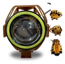 FARO MINI AUXILIAR HYPERLED LUPA OJO DIABLO,ANGEL