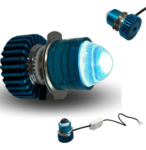 FOCO PARA MOTO DC 10-95V 10W LUZ BLANCA COMPATIBLE H4  1pz