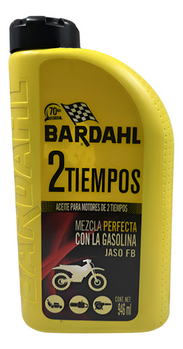 ACEITE BARDAHL MOTOS 2 TIEMPOS JASO FB 950ML=507022=12351