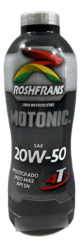 ACEITE ROSHFRANS 4T JASO 20W50 MOTO 1L =RS-16942