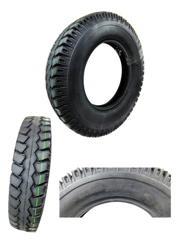 LLANTA MOTO 5.00-12 TT 6PR MOTOCARRO,MOTOTAXI