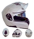 CASCO ABATIBLE DOBLE MICA BLANCO COMP. (S) DOT