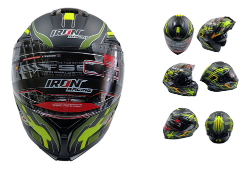 CASCO ABATIBLE EMBER VERDE L
