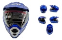 CASCO CROSS AZUL (L) DOT