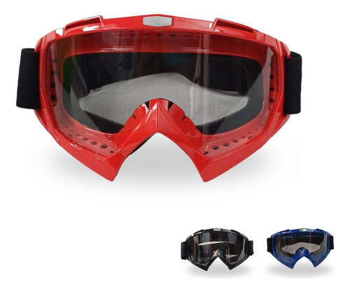 [LM097A] GAFAS/GOGGLES ROJO PARA MOTOCICLISTA