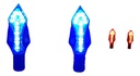 DIRECCIONAL 12V 14LED LUZ AZUL JGO