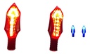 DIRECCIONAL 12V 14LED LUZ ROJO JGO