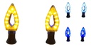 DIRECCIONAL AZUL LED AMARILLO 12V