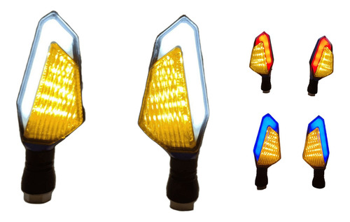 DIRECCIONAL AZUL LED AMARILLO/BLANCO 12V