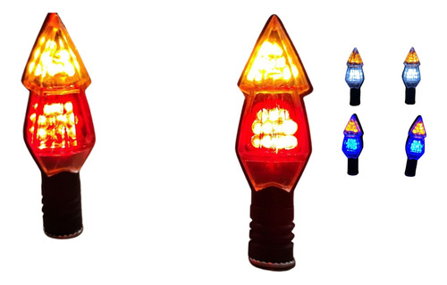 DIRECCIONAL BI 14LED 4CABLES AMARILLO/ROJO JGO