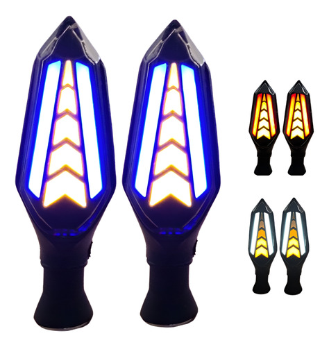 DIRECCIONAL LEDS BI-COLOR RUNNING AMARILLO/AZUL