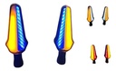 DIRECCIONAL LEDS BI-COLOR RUNNING IR1020 AMARILLO/AZUL