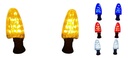 DIRECCIONAL NEGRO LED AMARILLO 12V