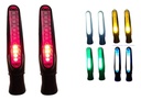 DIRECCIONAL NEGRO MATE 12V 12LED RUNNING ROJA