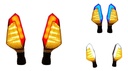 DIRECCIONAL PLATA LED AMARILLO/ROJO 12V