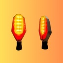 DIRECCIONAL PLATA LED AMARILLO/ROJO 12V