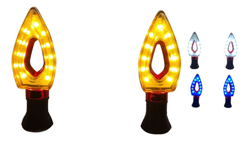 DIRECCIONAL ROJO LED AMARILLO 12V