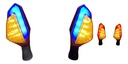 DIRECCIONAL ROJO LED AMARILLO/AZUL 12V