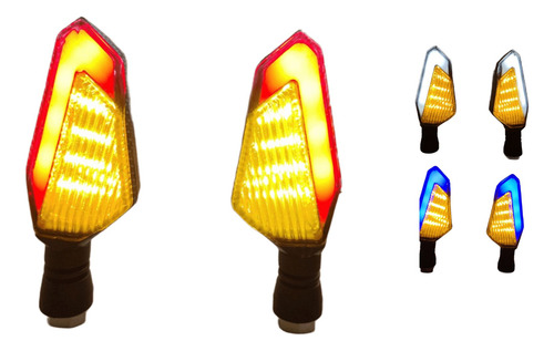 DIRECCIONAL SERPIENTE LED AMARILLO/ROJO 12V