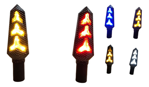 DIRECCIONAL SERPIENTE LED AMARILLO/ROJO 12V