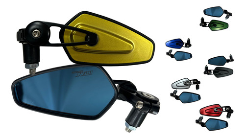 ESPEJO RETROVISOR MOTO IRON RACING AMERICA DORADO