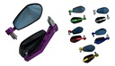 ESPEJO RETROVISOR  MOTO MARCA SOKO MORADO 1PAR