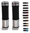 JUEGO DE PUÑOS PARA MOTO ALUMINIO MATSUMA COLOR PLATA