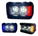 FARO AUXILIAR MOTO HYPERLED CON ALARMA LUZ ROJA 20W 4200LM