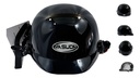 CASCO 1/2 CACHUCHA ABS CALIDAD ISO NEGRO BRILLANTE  M/L