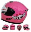 CASCO CERRADO GRAFICO INFANTIL ROSA M-L