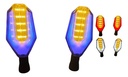 DIRECCIONAL SERPIENTE LED AMARILLO/ AZUL 12V